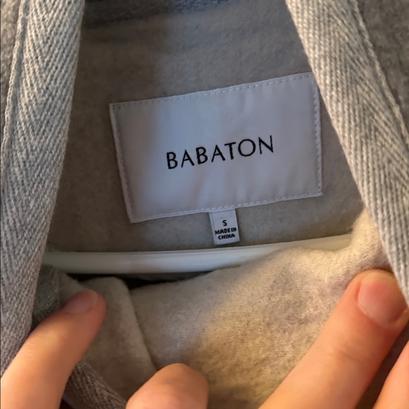 Babaton Light Gray Wool Jacket gently used - Picture 4 of 8